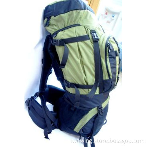 Hiking backpack with functional waist belt and back system